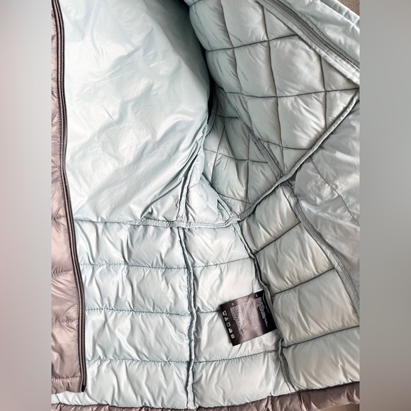 Noize Kerri Gray Puffer Hooded Jacket Women’s Size XL Lightweight Cruelty Free. - Picture 6 of 13